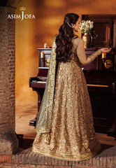 Asim Jofa Chikankari Eid '24 Ajce-07 Embroidered Chiffon 3 Pcs