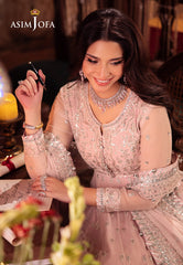 Asim Jofa Designers Limited Edition Ajyvd-10 Embroidered Chiffon Stitched 3 Pcs
