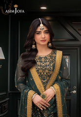 Asim Jofa Designers Limited Edition Ajemd-16 Embroidered Net 3 Pcs