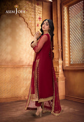 Asim Jofa Designers Limited Edition Ajemd-10-Xs Embroidered Net 3 Pcs