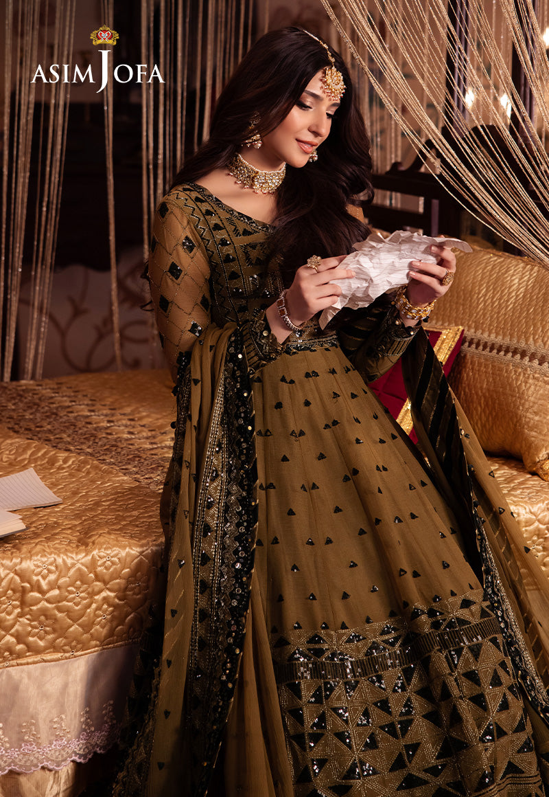 Asim Jofa Vasl Ajyv-06 Embroidered Chiffon 3 Pcs