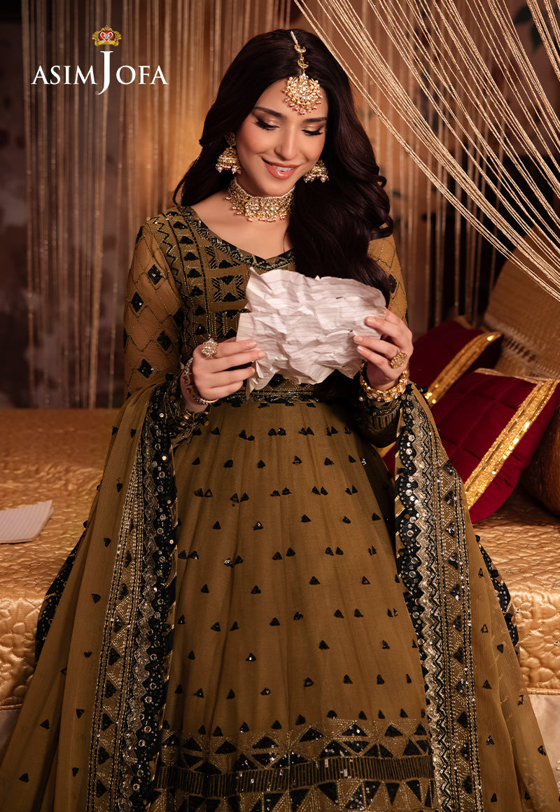Asim Jofa Vasl Ajyv-06 Embroidered Chiffon 3 Pcs