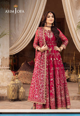 Asim Jofa Chikankari Eid '24 Ajce-10 Embroidered Chiffon 3 Pcs