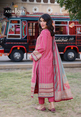 Asim Jofa Arabic Lawn Ajpl-14 Printed Arabic Lawn 3 Pcs