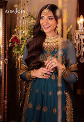 Asim Jofa Vasl Ajyv-09 Embroidered Chiffon 3 Pcs