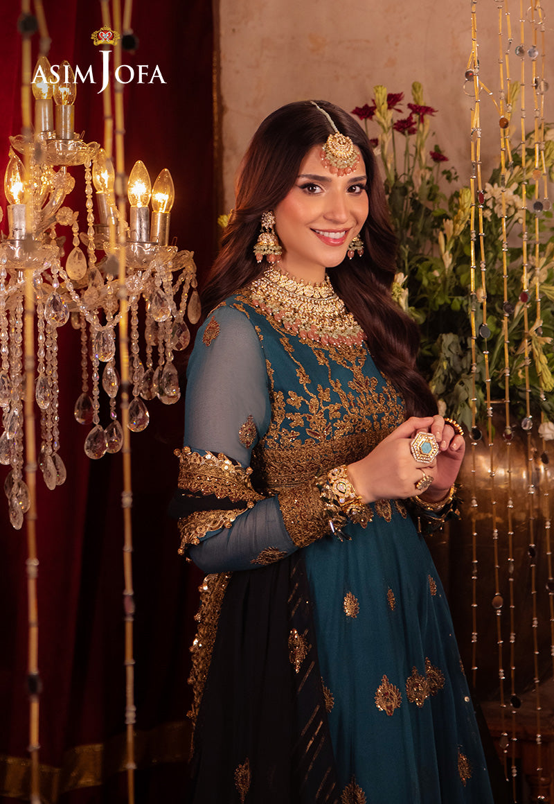 Asim Jofa Vasl Ajyv-09 Embroidered Chiffon 3 Pcs