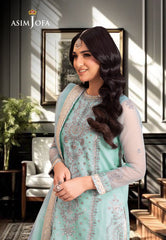 Asim Jofa Pyaar Diyan Gallan Ajem-21 Embroidered Organza 3 Pcs