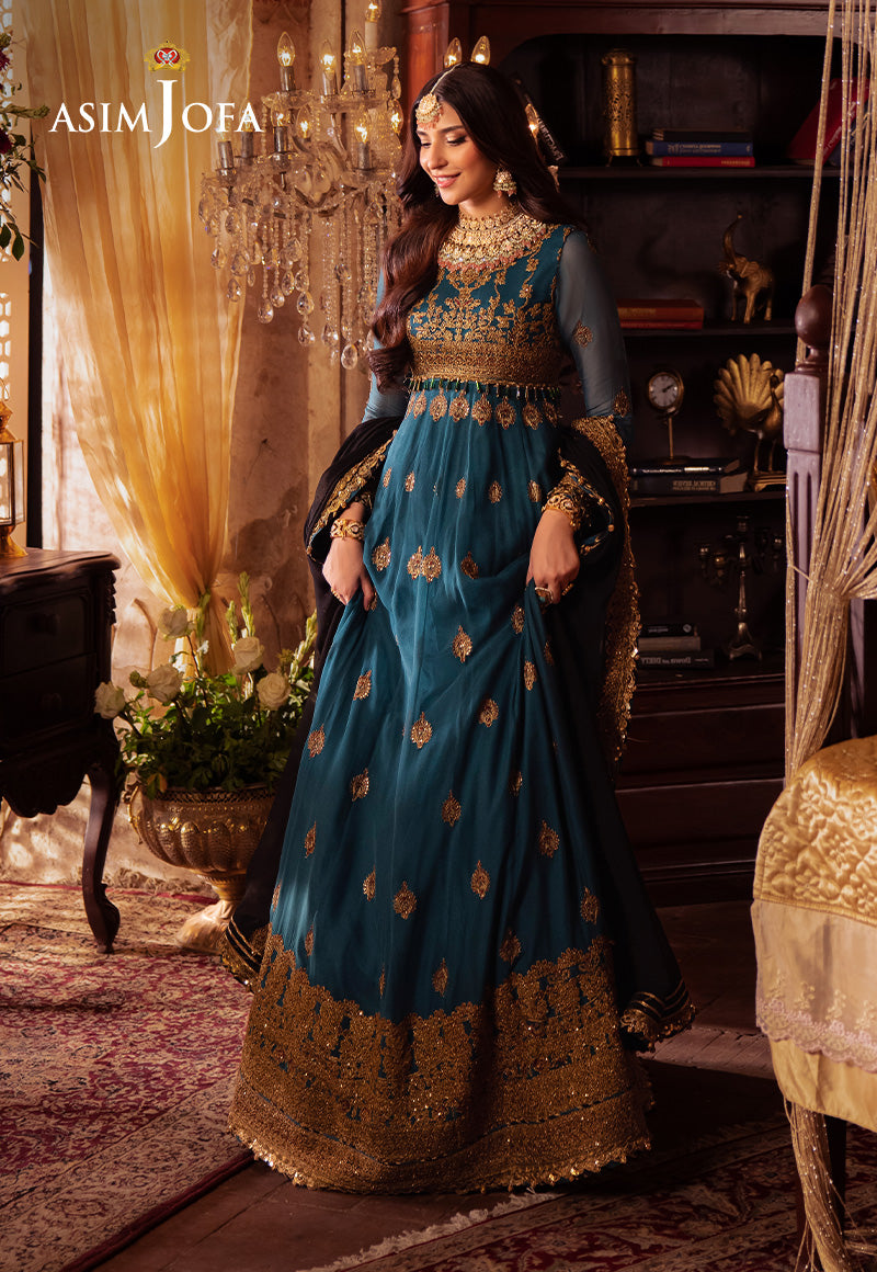 Asim Jofa Vasl Ajyv-09 Embroidered Chiffon 3 Pcs
