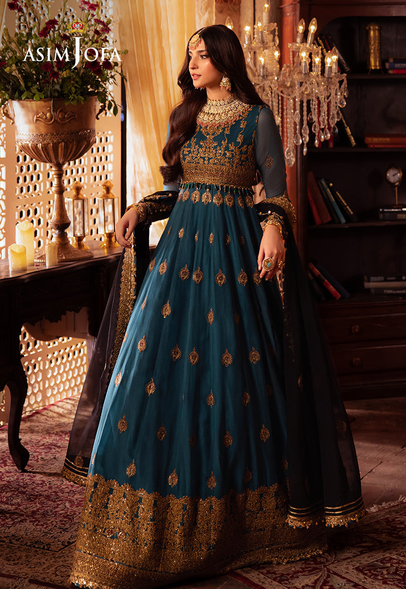 Asim Jofa Vasl Ajyv-09 Embroidered Chiffon 3 Pcs