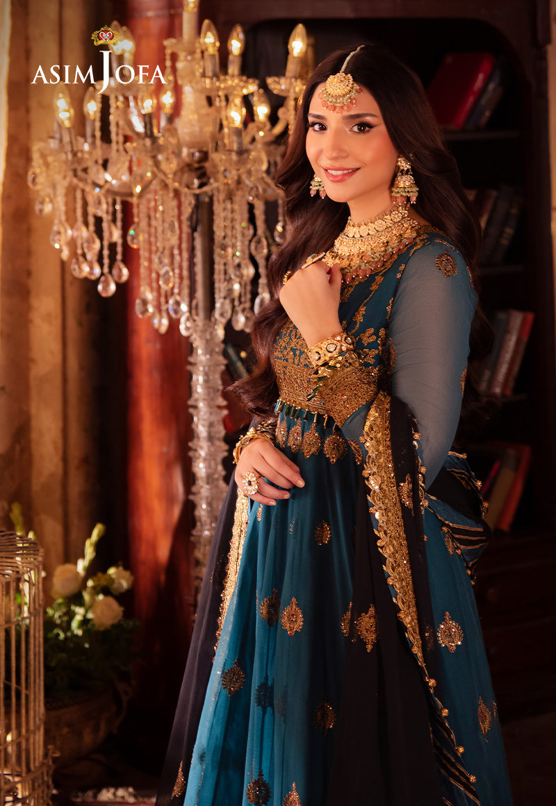 Asim Jofa Vasl Ajyv-09 Embroidered Chiffon 3 Pcs