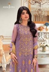 Asim Jofa Festive Luxe Ajem-02 Embroidered Net 3 Pcs