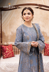 Asim Jofa Designers Limited Edition Ajced-12-Xs Embroidered Paper Cotton 3 Pcs