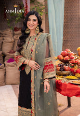 Asim Jofa Pyaar Diyan Gallan Ajem-15 Embroidered Organza 3 Pcs
