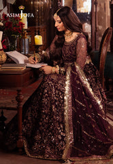Asim Jofa Vasl Ajyv-01 Embroidered Net 3 Pcs