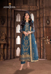 Asim Jofa Designers Limited Edition Ajemd-13 Embroidered Stitched 3 Pcs