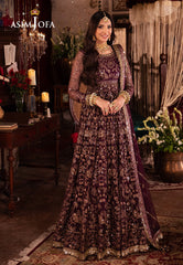 Asim Jofa Vasl Ajyv-01 Embroidered Net 3 Pcs