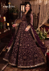 Asim Jofa Vasl Ajyv-01 Embroidered Net 3 Pcs