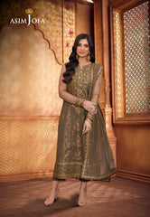 Asim Jofa Pyaar Diyan Gallan Ajem-05 Embroidered Net 3 Pcs