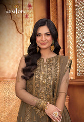 Asim Jofa Pyaar Diyan Gallan Ajem-05 Embroidered Net 3 Pcs