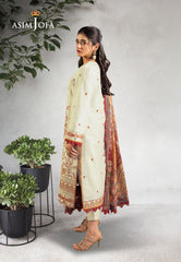Asim Jofa Asra Festive Ajra-09 Embroidered Lawn 3 Pcs