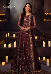 Asim Jofa Vasl Ajyv-02 Embroidered Net 3 Pcs