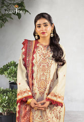 Asim Jofa Asra Festive Ajra-09 Embroidered Lawn 3 Pcs