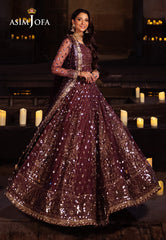 Asim Jofa Vasl Ajyv-02 Embroidered Net 3 Pcs