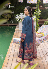 Asim Jofa Prints Collection Vol 4 Ajgb-09 Printed Lawn 3 Pcs