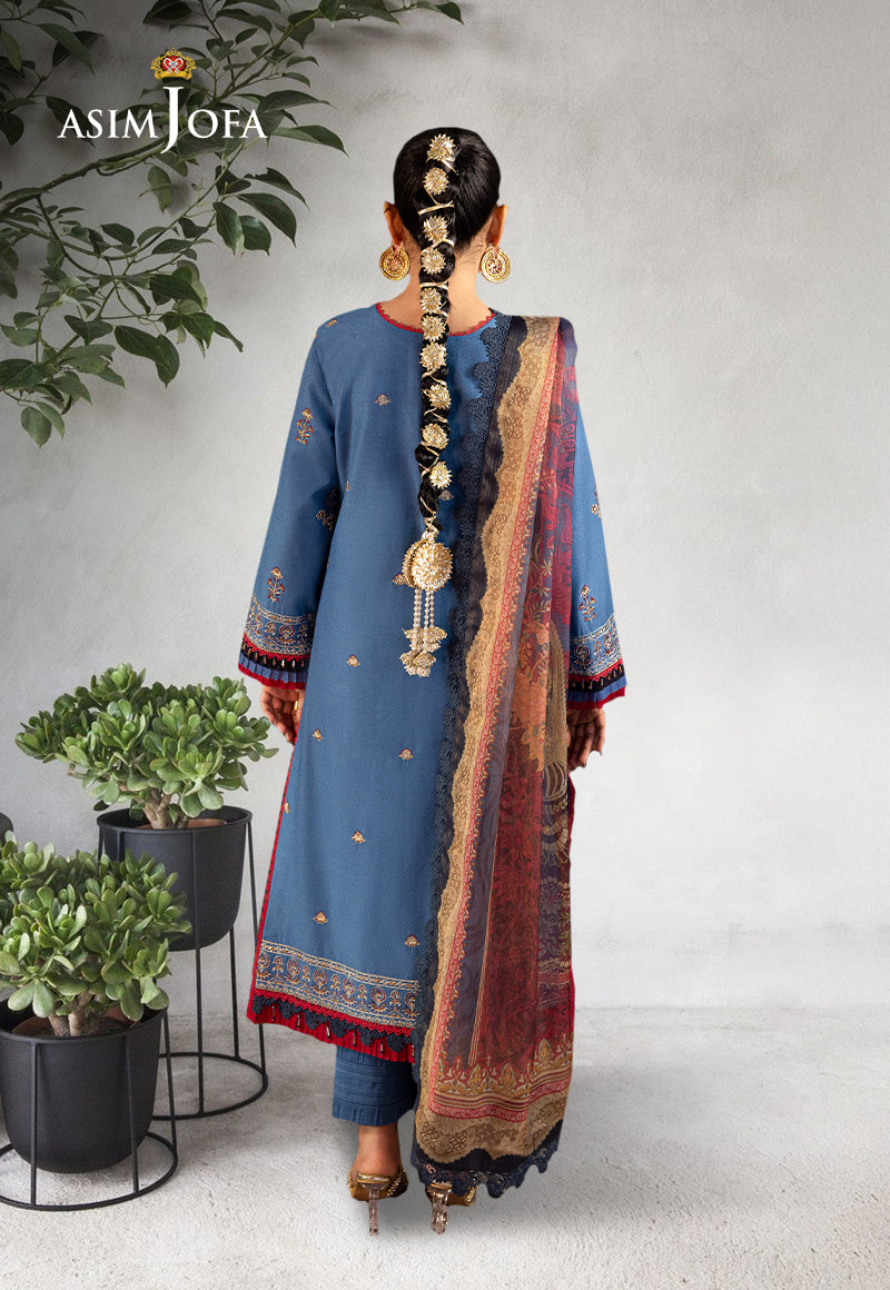 Asim Jofa Rania Jofa Jacquard Festive Ajra-27 Embroidered Jacquard 3 Pcs