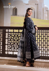 Asim Jofa Monochrome Collection Ajcm-04 Printed Lawn 3 Pcs