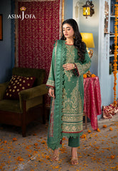 Asim Jofa Rania Jofa Jacquard Festive Ajra-25 Embroidered Jacquard 3 Pcs