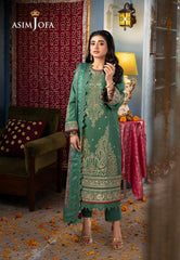 Asim Jofa Rania Jofa Jacquard Festive Ajra-25 Embroidered Jacquard 3 Pcs