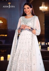 Asim Jofa Designers Limited Edition Ajyvd-03 Embroidered Net Stitched 3 Pcs