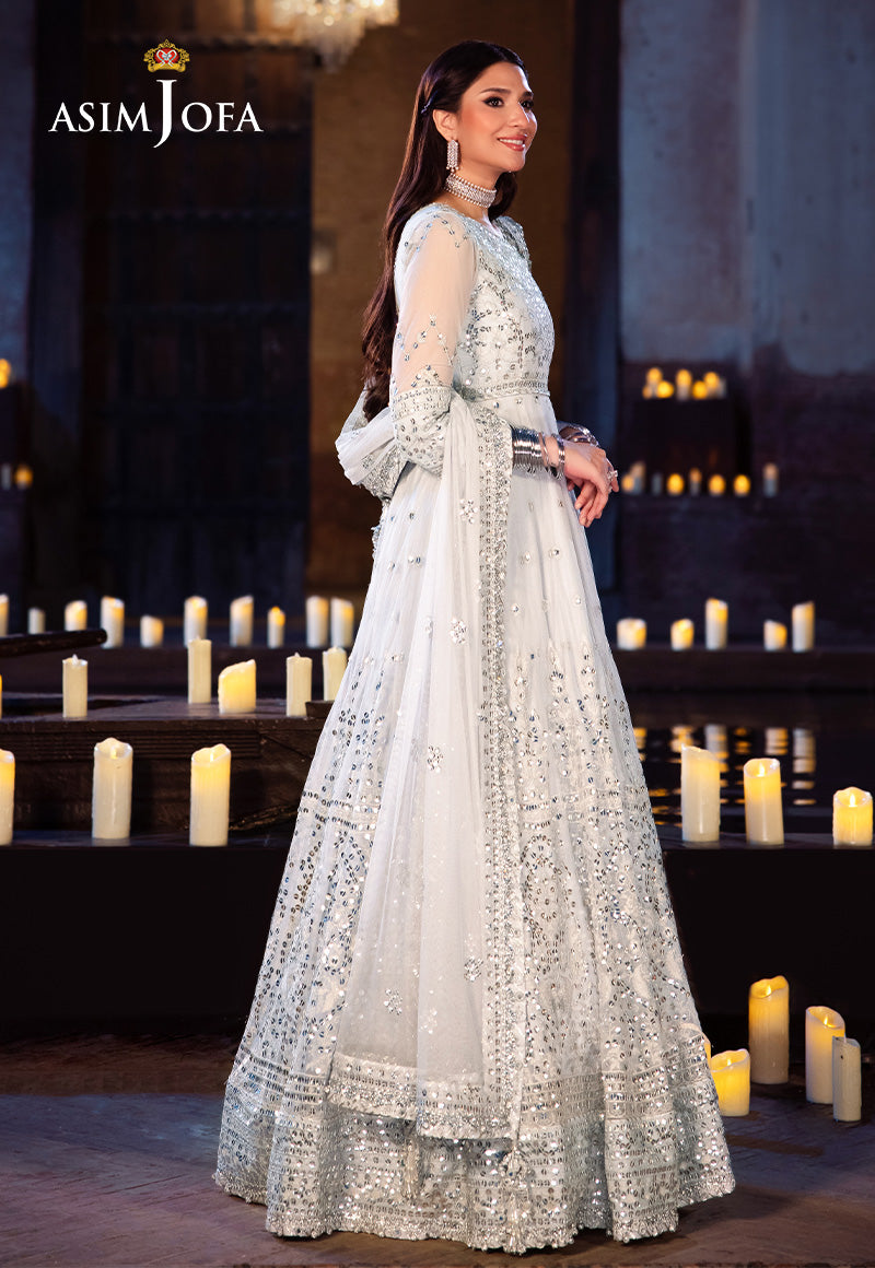 Asim Jofa Vasl Ajyv-03 Embroidered Net 3 Pcs