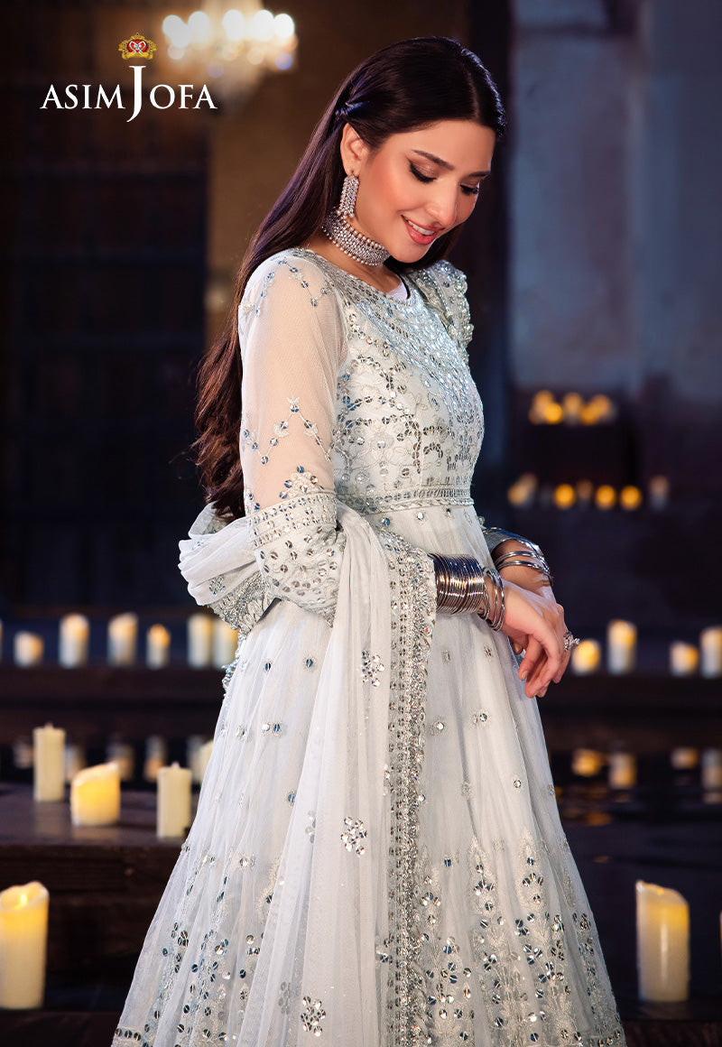 Asim Jofa Vasl Ajyv-03 Embroidered Net 3 Pcs
