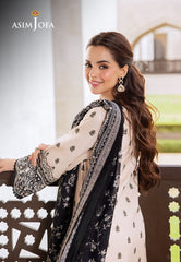 Asim Jofa Designers Limited Edition Ajcmd-10 Printed Lawn 3 Pcs