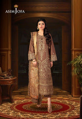 Asim Jofa Rania Jofa Jacquard Festive Ajra-28 Embroidered Jacquard 3 Pcs