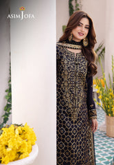 Asim Jofa Designers Limited Edition Ajcfd-04-Xs Embroidered Boski Silk 3 Pcs