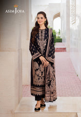 Asim Jofa Designers Limited Edition Ajcmd-8 Printed Lawn 3 Pcs