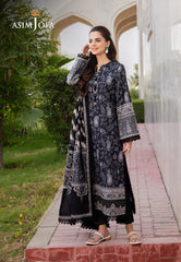 Asim Jofa Monochrome Collection Ajcm-09 Printed Lawn 3 Pcs