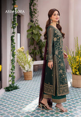 Asim Jofa Dhanak Rang Ajcf-10 Embroidered Chiffon  3 Pcs