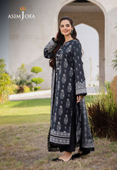 Asim Jofa Monochrome Collection Ajcm-03 Printed Lawn 3 Pcs