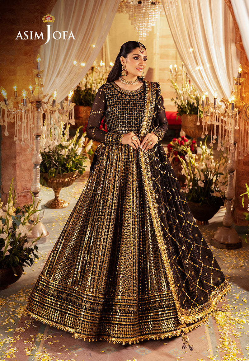 Asim Jofa Jaan-e-Jahan Ajjj-03 Embroidered Chiffon 3 Pcs