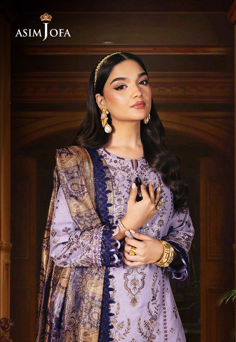 Asim Jofa Rania Jofa Jacquard Festive Ajra-19 Embroidered Jacquard  3 Pcs