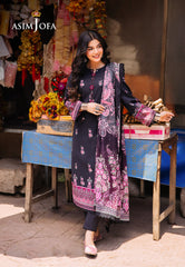 Asim Jofa Basic Print Union Ajbb-19 Printed Lawn 3 Pcs