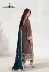 Asim Jofa Dhanak Rang Ajcf-30 Embroidered Jumbo Silk 3 Pcs