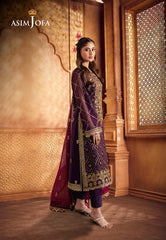 Asim Jofa Dhanak Rang Ajcf-02 Embroidered Chiffon 3 Pcs