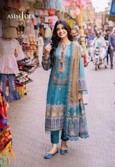 Asim Jofa Basic Print Union Ajbb-15 Printed Lawn 3 Pcs