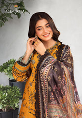 Asim Jofa Asra Festive Ajra-07 Embroidered Lawn  3 Pcs