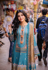 Asim Jofa Basic Print Union Ajbb-15 Printed Lawn 3 Pcs